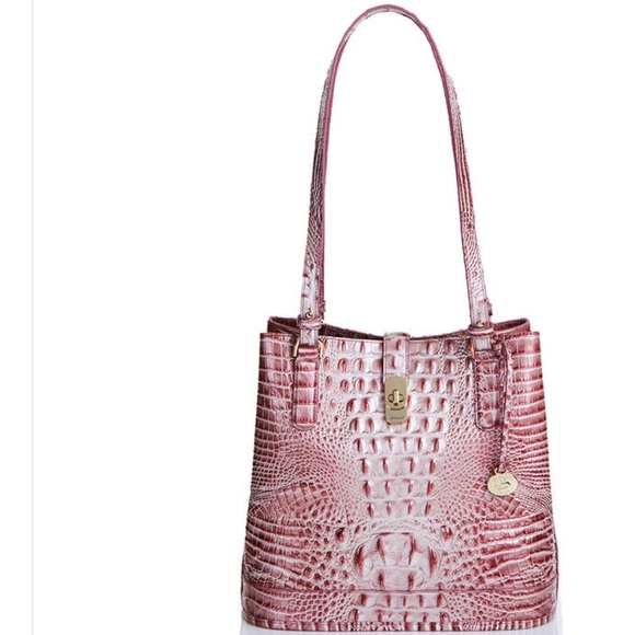 Brahmin Fiora Pink Icing Bucket leather bag AND matching ADY NWT GORGEOUS SET - Picture 6 of 11